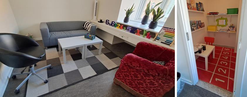 Samtalerum og venterum til børnesamtaler