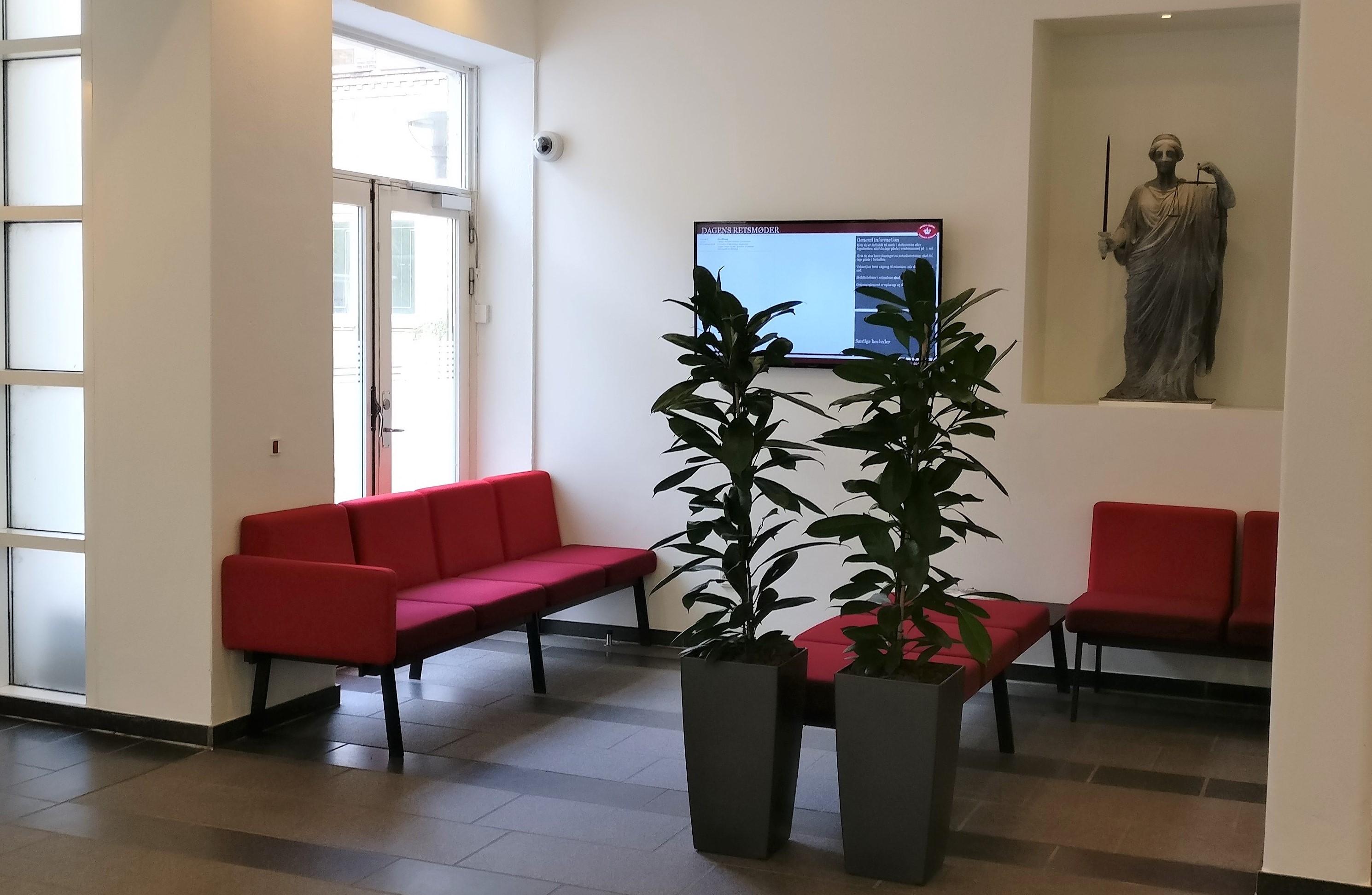 Venteområde ved notarlokalet