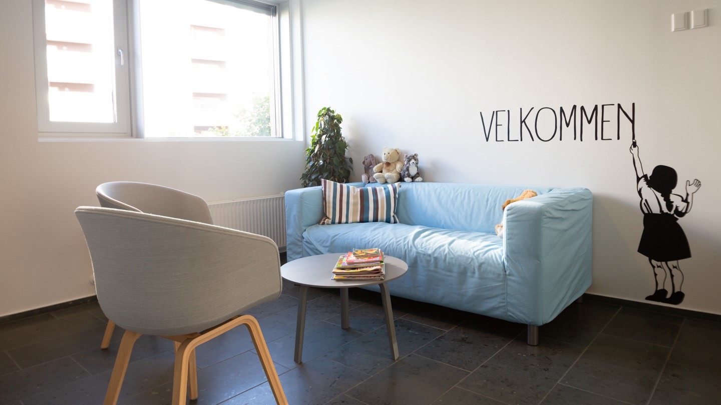 Billedet viser venteområdet i Familieretten